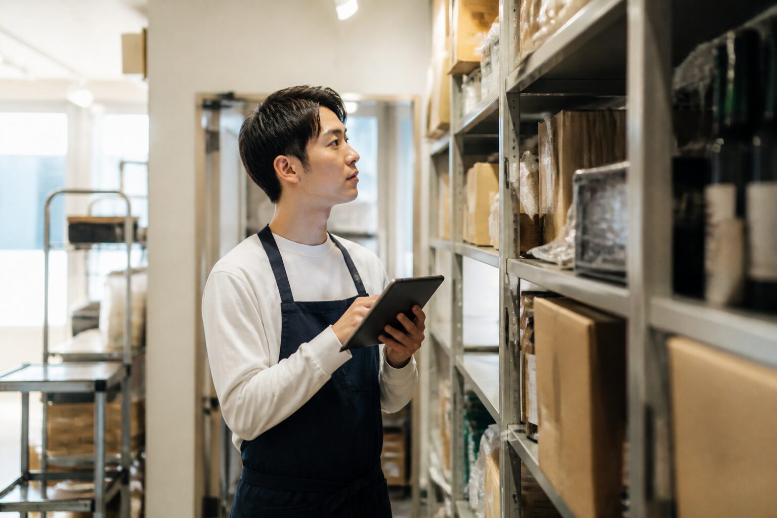 在庫と発注判断を見える化する店舗システム