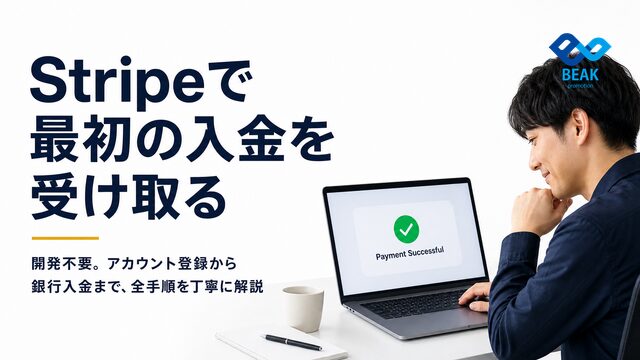 Stripeで初めての入金を受け取るまでの手順